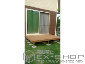 のウッドデッキ リウッドデッキ 200＋独立式リウッドステップ2型 施工例