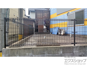 のフェンス・柵 メッシュフェンス M0 間仕切りタイプ 施工例