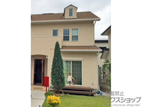 のウッドデッキ リウッドデッキ 200＋部分段床セット 1段 正面タイプ 施工例