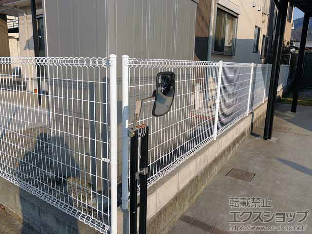 のフェンス・柵 メッシュフェンス M0 間仕切りタイプ 施工例