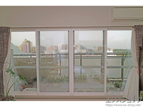 の二重窓（内窓） プラマードU 引違い窓 偏芯4枚建 施工例