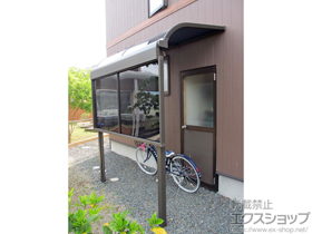 のテラス屋根 ライザーテラスII R型 テラスタイプ 単体 積雪〜20cm対応 施工例