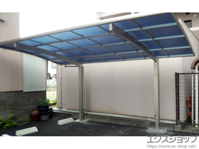 のカーポート レイナポートグラン　積雪〜20cm対応＋着脱式サポート 標準・ハイルーフ兼用 2本入り×1セット 施工例