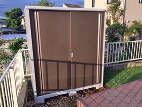 の物置・屋外倉庫 シンプリー 一般型(MJX-177E　TB) 施工例