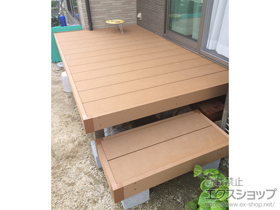 のウッドデッキ リウッドデッキ 200＋独立式　リウッドステップ2型 施工例