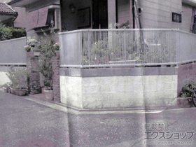 のフェンス・柵 ライシスフェンス 2型 細たて桟 フリーポールタイプ 施工例