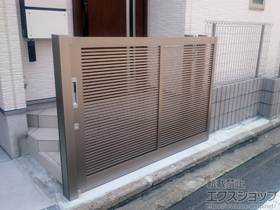 の門扉 アウタースライドA型 戸当り柱仕様 施工例