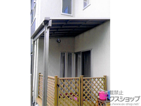 のテラス屋根 ライザーテラスII F型 1500 テラスタイプ 単体 積雪〜50cm対応 施工例