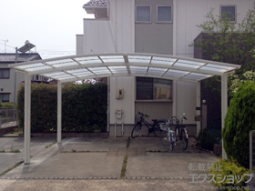 のカーポート カーブポートシグマIIIワイド 積雪〜20cm対応 施工例