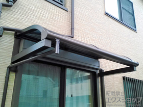 のテラス屋根 ヴェクターテラス R型 ルーフタイプ 単体 積雪〜20cm対応 施工例