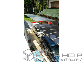 のカーポート レイナポートグラン　積雪〜20cm対応＋着脱式サポート ハイロング用 2本入り×1セット 施工例