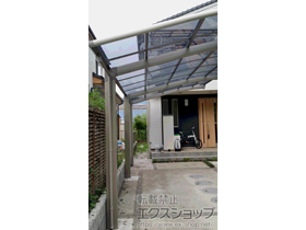 のカーポート カーブポートシグマIII 延長 積雪〜20cm対応＋着脱式サポート ロング柱23用 施工例