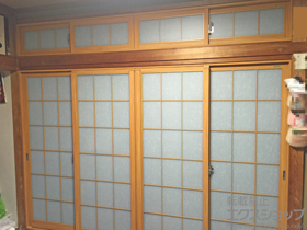 の二重窓（内窓） インプラス ダストバリア仕様 引違い窓 4枚建 施工例