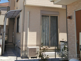 のテラス屋根 ヴェクターテラス R型 テラスタイプ 単体 積雪〜20cm対応＋前面パネル 柱標準用(テラス屋根用) 施工例