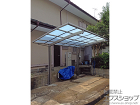 のカーポート ネスカR (ラウンドスタイル) 積雪〜20cm対応＋着脱式サポート 標準柱（H22）用 2本入り×1セット 施工例