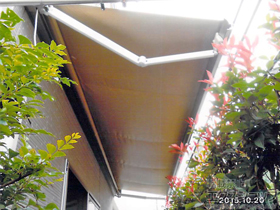 のオーニング・日よけ 彩風S型 電動リモコン式 施工例