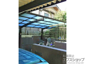 のカーポート レイナポートグラン　積雪〜20cm対応＋着脱式サポート 標準・ハイルーフ兼用 2本入り×1セット＋水平式物干し 2本入 施工例