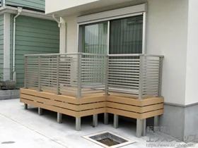 YKKAP�̃E�b�h�f�b�L ���E�b�h�f�b�L 200�{�V���v�����_���f�b�L�t�F���X7�^�����ډB�����i�q�^�C�v���{�V���v�����_���f�b�L���9�^���ʕ��K�������[�o�[���{���E�b�h�f�b�L200�p�����͂��@2�i �{�H��