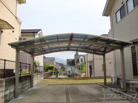 のカーポート カーブポートシグマIII M合掌 積雪〜20cm対応 施工例