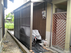 のストックヤード フリーヤード　オープンタイプ 積雪〜20cm対応 施工例