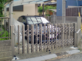 のカーゲート アルシャインII HW型Aタイプ ノンレール 片開き 320S 施工例