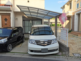 のカーポート ネスカR (ラウンドスタイル) 積雪〜20cm対応 施工例