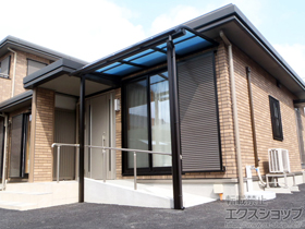 のテラス屋根 ヴェクターテラス R型 テラスタイプ 単体 積雪〜20cm対応 施工例