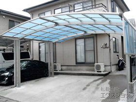のカーポート レイナポートグラン M合掌　積雪〜20cm対応＋サイドパネル 施工例