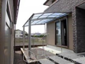 のカーポート レイナポートグラン　積雪〜20cm対応＋着脱式サポート 標準・ハイルーフ兼用 2本入り×1セット 施工例