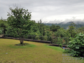 のフェンス・柵 イーネットフェンス1F型 自由柱タイプ 施工例