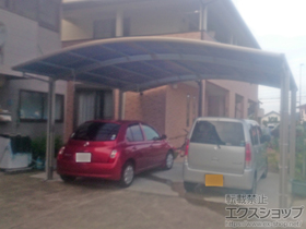 のカーポート レイナツインポートグラン　積雪〜20cm対応＋屋根ふき材補強部品（2セット） 施工例