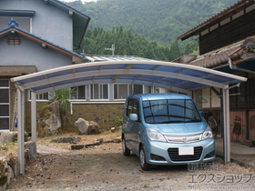 のカーポート プレシオスポート ワイド 積雪〜20cm対応 施工例