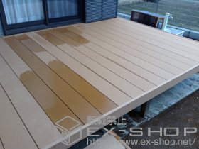 のウッドデッキ リウッドデッキ 200＋独立式リウッドステップ2型 施工例