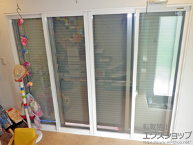 の二重窓（内窓） プラマードU 引違い窓 偏芯4枚建 施工例