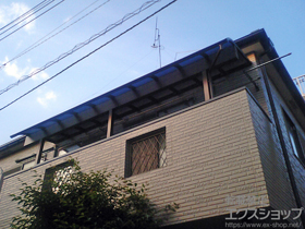 のバルコニー・ベランダ屋根 ヴェクターテラス R型 1500 屋根タイプ 単体 積雪〜50cm対応 施工例