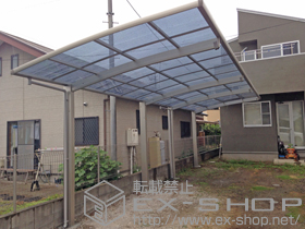 のカーポート プレシオスポート 縦連棟 積雪〜20cm対応 施工例