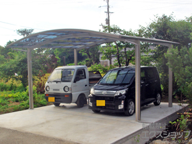 のカーポート プレシオスポート ワイド 積雪〜20cm対応 施工例