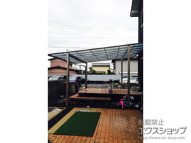 のカーポート ネスカF (フラットスタイル) ワイド　積雪〜20cm対応 施工例