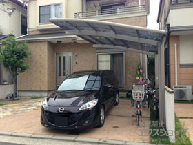 のカーポート ネスカR (ラウンドスタイル) 積雪〜20cm対応 施工例