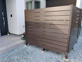 のフェンス・柵 モクプラボード 施工例