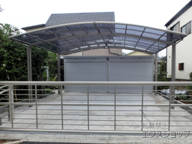 のカーポート ネスカR (ラウンドスタイル) ワイド 積雪〜20cm対応 施工例