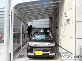 のテラス屋根 ライザーテラスII R型 1500 テラスタイプ 連棟 積雪〜50cm対応 施工例