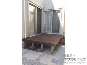 のウッドデッキ リウッドデッキ 200＋独立式リウッドステップ2型 施工例