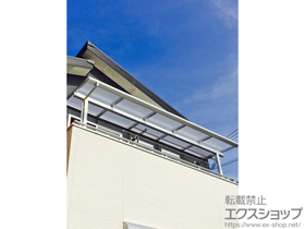のバルコニー・ベランダ屋根 ライザーテラスII F型 屋根タイプ 単体 積雪〜20cm対応 施工例