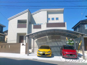 のカーポート リベルポートシグマIII 3台用 積雪〜20cm対応 施工例