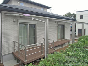 のカーポート レイナポートグラン 縦連棟　積雪〜20cm対応 施工例