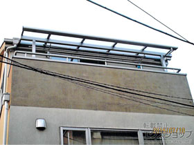 のバルコニー・ベランダ屋根 ライザーテラスII F型 屋根タイプ 単体 積雪〜20cm対応 施工例