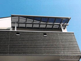 のバルコニー・ベランダ屋根 ヴェクターテラス F型 1500 屋根タイプ 単体 積雪〜50cm対応 施工例