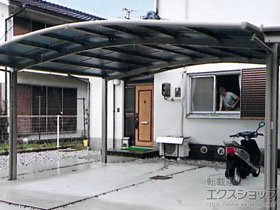 のカーポート ネスカR (ラウンドスタイル) ワイド 積雪~20cm対応 施工例