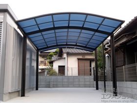 のカーポート レイナツインポートグラン　積雪〜20cm対応＋サイドパネル用 間柱 施工例